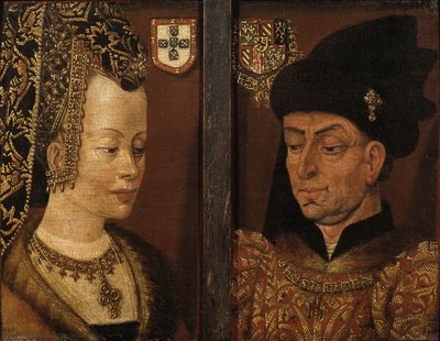 Portraits of Philip the Good and Isabella of Portugal, 16th century by Netherlandish Master
