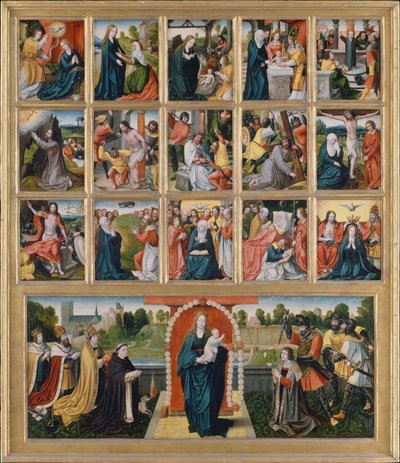 The Fifteen Mysteries and the Virgin of the Rosary by Netherlandish Painter
