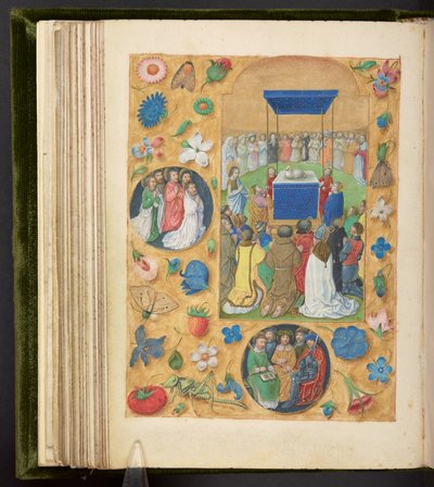 The Adoration of the Mystic Lamb, from the Hours of Philip the Fair by Netherlandish School