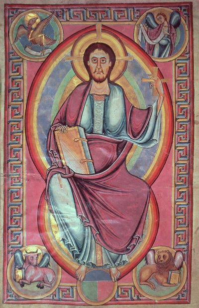 Christ in Majesty, from the Stavelot Bible by Netherlandish School