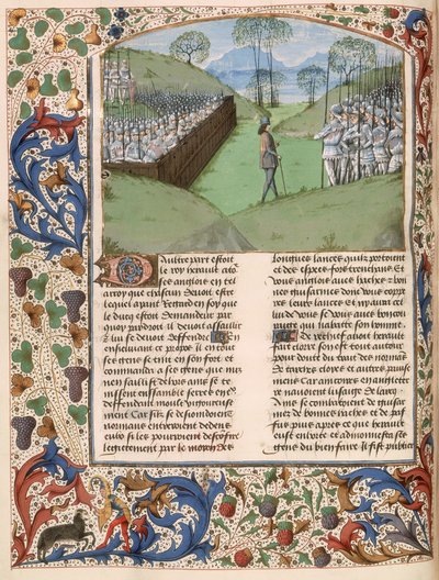 The Saxon stockade at the Battle of Hastings (1066) from 