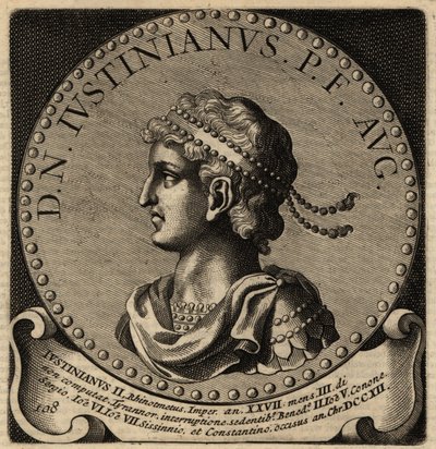 Portrait of Byzantine Emperor Justinian II by Netherlandish School