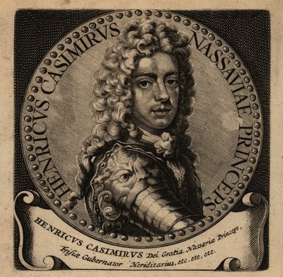 Portrait of Henry Casimir II of Nassau-Dietz (1657-1696) by Netherlandish School