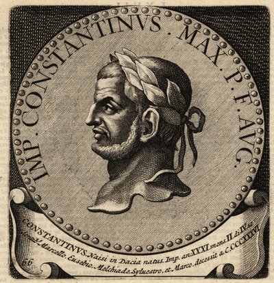 Portrait of Roman Emperor Constantine the Great by Netherlandish School