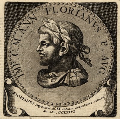 Portrait of Roman Emperor Florianus by Netherlandish School