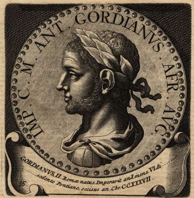 Portrait of Roman Emperor Gordian II by Netherlandish School