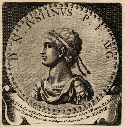 Portrait of Roman Emperor Justin II by Netherlandish School