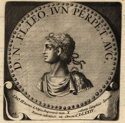 Portrait of Roman Emperor Leo II by Netherlandish School