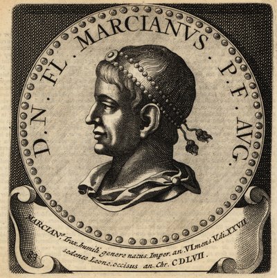 Portrait of Roman Emperor Marcian by Netherlandish School