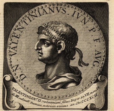 Portrait of Roman Emperor Valentinian II by Netherlandish School