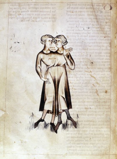 Drawing of Gemini, from a translation of a Persian astrological treatise by Jafar ibn Muhammad by Netherlandish School