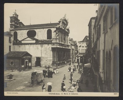 Exterior of Santa Maria Zobenigo in Venice by Neue Photographische Gesellschaft