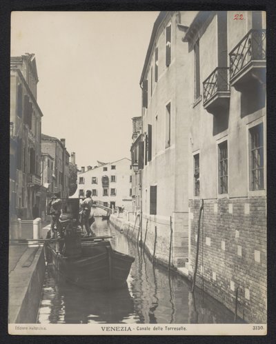 View of the Canale delle Torreselle in Venice by Neue Photographische Gesellschaft