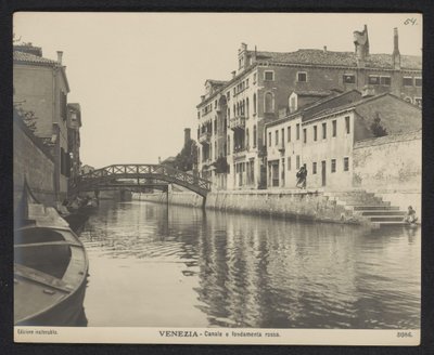 View of the Fondamenta Rossa in Venice by Neue Photographische Gesellschaft