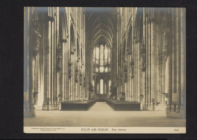 Interior of Cologne Cathedral by Neue Photographische Gesellschaft
