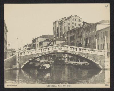 Ponte delle Guglie in Venice by Neue Photographische Gesellschaft