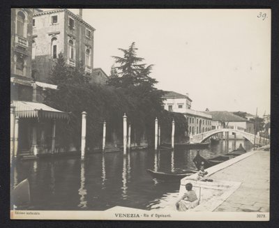Rio dei Ognissanti in Venice by Neue Photographische Gesellschaft
