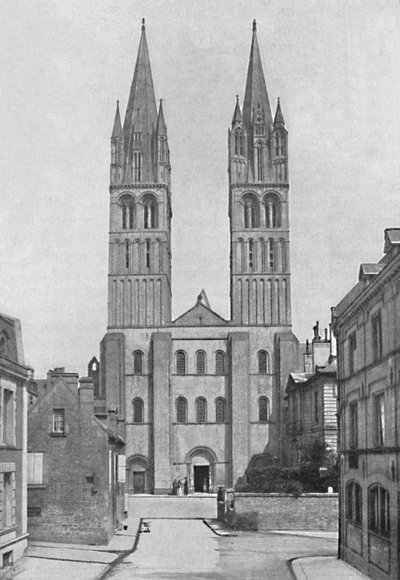 Church of St. Stephen Abbaye Aux Hommes, Caen by Neurdein