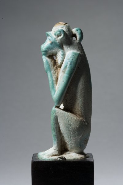 Amulet of a Monkey, 18th-19th Dynasty, 1540-1186 BC by New Kingdom Egyptian