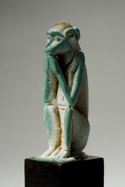 Amulet of a Monkey, 18th-19th Dynasty, 1540-1186 BC by New Kingdom Egyptian