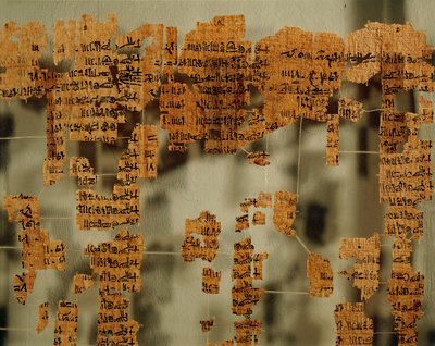 Fragments of the Papyrus of the King by New Kingdom Egyptian