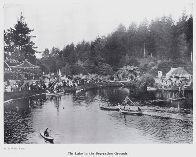 New Plymouth, New Zealand: The Lake in the Recreation Grounds by New Zealand Photographer