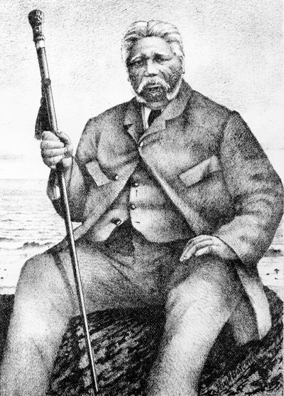 Reihana Waha-nui, illustration from John White