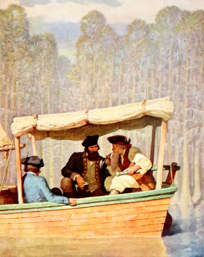 Captain Flood at a meeting in a cutter by Newell Convers (after) Wyeth