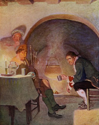 Illustration for Kidnapped by Robert Louis Stevenson by Newell Convers (after) Wyeth