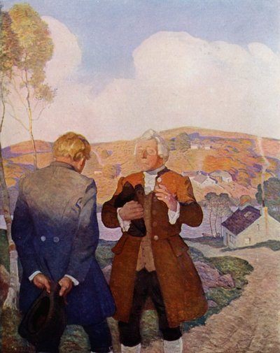 Illustration for Kidnapped by Robert Louis Stevenson by Newell Convers (after) Wyeth
