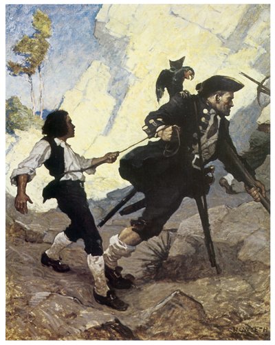 Illustration of 1911 by Newell Convers Wyeth for the Novel 
