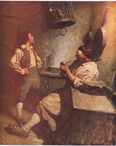 Long John Silver and Hawkins: To me he was kind and always glad to see me in the galley by Newell Convers Wyeth