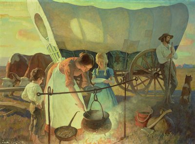 Seeking the New Home by Newell Convers Wyeth