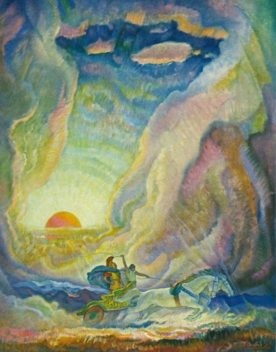 Telemachus in the Chariot of Nestor by Newell Convers Wyeth