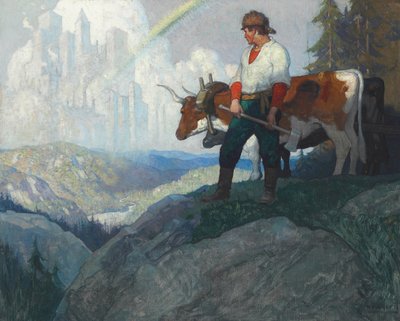 The Pioneer and the Vision, c.1918 by Newell Convers Wyeth