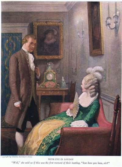 With Eve in London! Well, she said as if it was the first moment of their meeting, how have you been sir? by Newell Convers Wyeth
