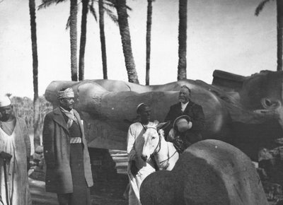 Fallen Monumental Statue of Rameses II, Memphis, Egypt by Newton and Co