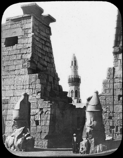 Minaret and Ruins of Luxor Temple, Luxor, Egypt by Newton and Co