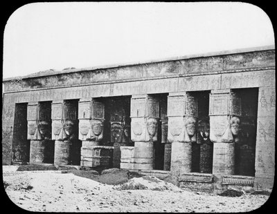 Temple of Hathor, Dendera, Egypt, c1890 by Newton and Co