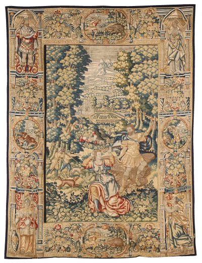 Mythological Game Park Tapestry by Nicasius Aerts