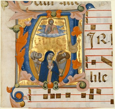 Ascension in an Initial V by Niccolò di ser Sozzo