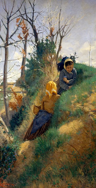 Pastoral Scene, by Niccolo Cannicci by Niccolo Cannicci
