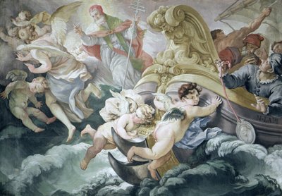 The Storm Miraculously Calmed on Contact with the Medallion of Pius V by Niccolo Francesco Lapi
