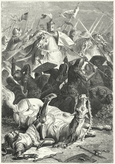 Capture of the Severely Wounded Margrave Ezzelino III da Romano at the Battle of Torricella by Niccolo Sanesi