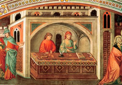 Story of Saint Matthew (detail) by Niccolo di Pietro Gerini