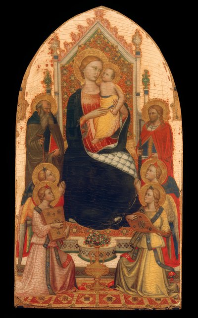 Enthroned Madonna with Angels and Saints by Niccolo di Pietro Gerini