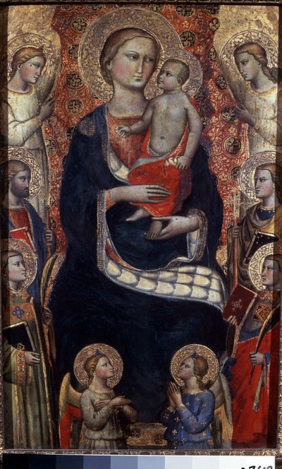 Virgin and Child with Saints and Angels by Niccolo di Pietro Gerini