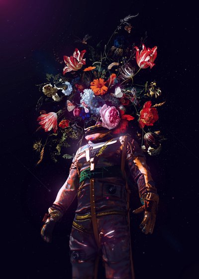 Cosmic Garden Astronaut by Nicebleed