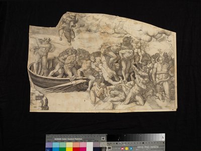 Scene from The Last Judgment by Nicholas Beatrizet