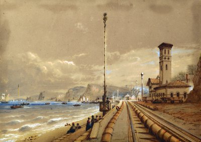 Atmospheric Railway at Dawlish (c.1850) by Nicholas Condy